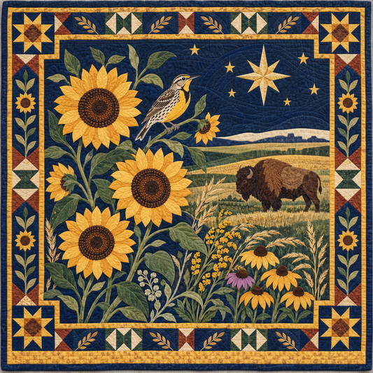 Kansas Botanical Heritage TD181026552 Quilt Blanket