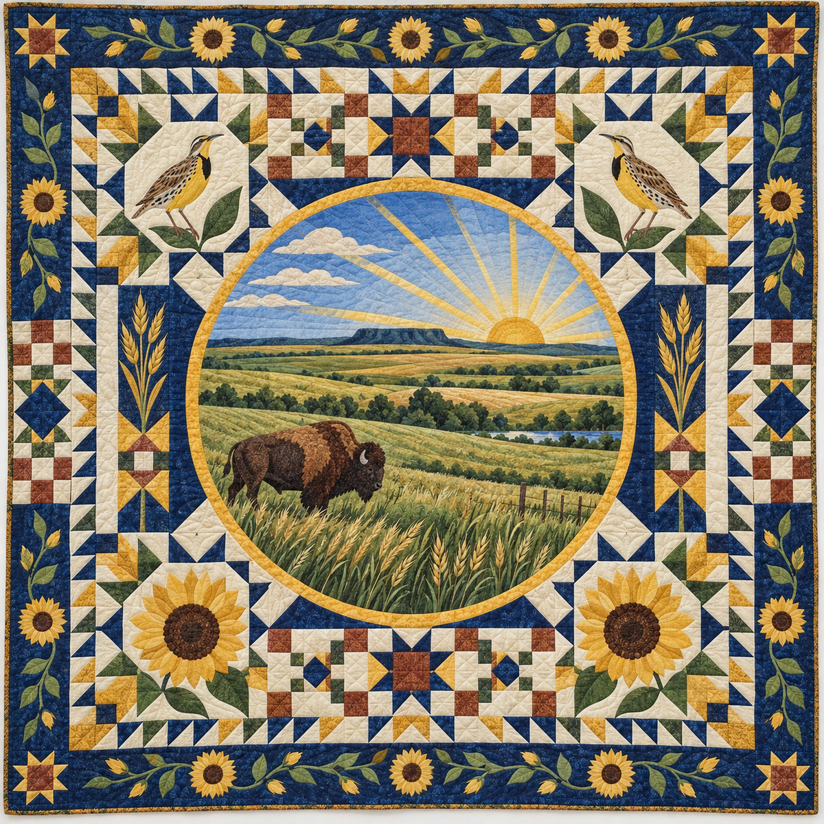 Kansas Celebration In Cloth TD181026560 Quilt Blanket