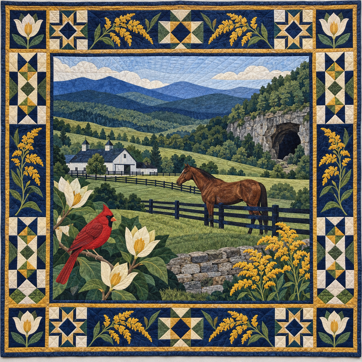 Kentucky Landscape Tapestry TD181026561 Quilt Blanket