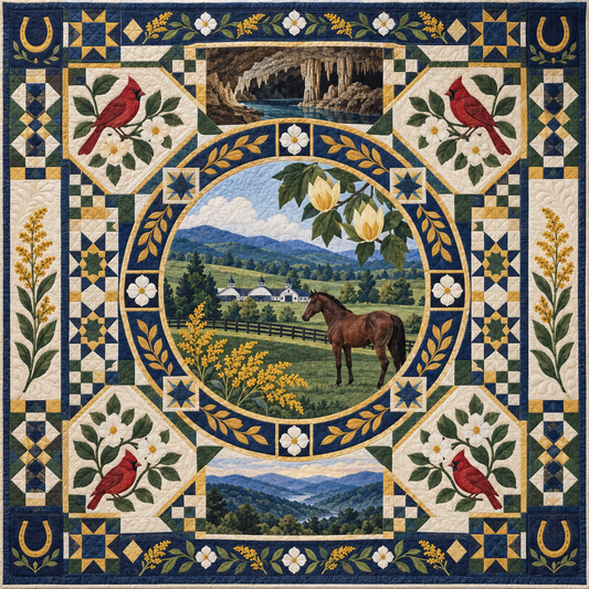 Kentucky Celebration In Cloth TD181026570 Quilt Blanket