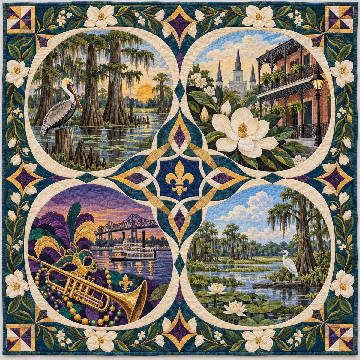 Louisiana Four Seasons TD181026578 Quilt Blanket