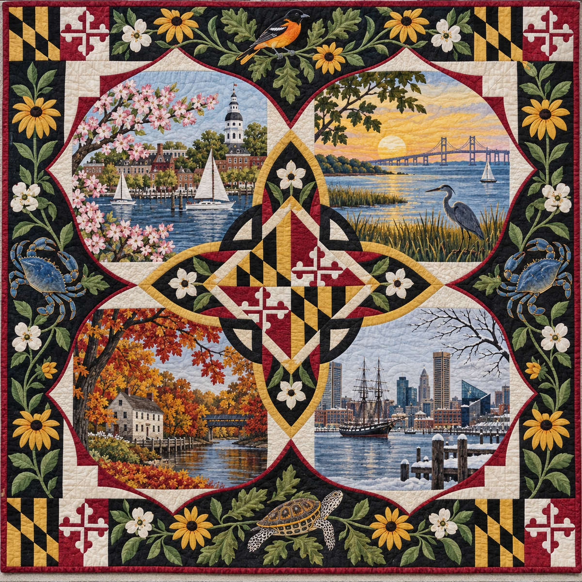Maryland Four Seasons TD181026598 Quilt Blanket
