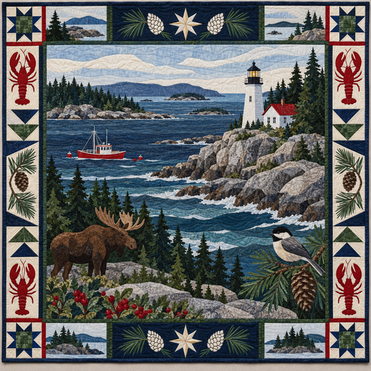 Maine Landscape Tapestry TD181026601 Quilt Blanket