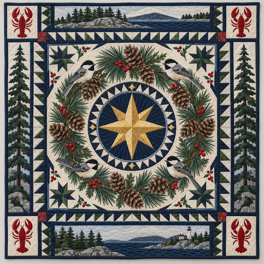 Maine Dirigo Pine Constellation TD1410261062 Quilt Blanket