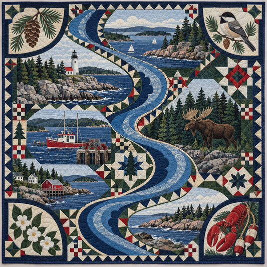 Maine River Of Stories TD181026604 Quilt Blanket