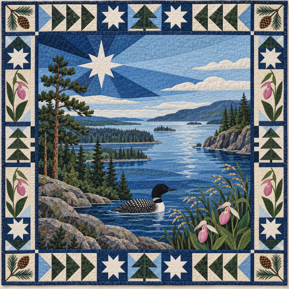 Minnesota Landscape Tapestry TD181026621 Quilt Blanket