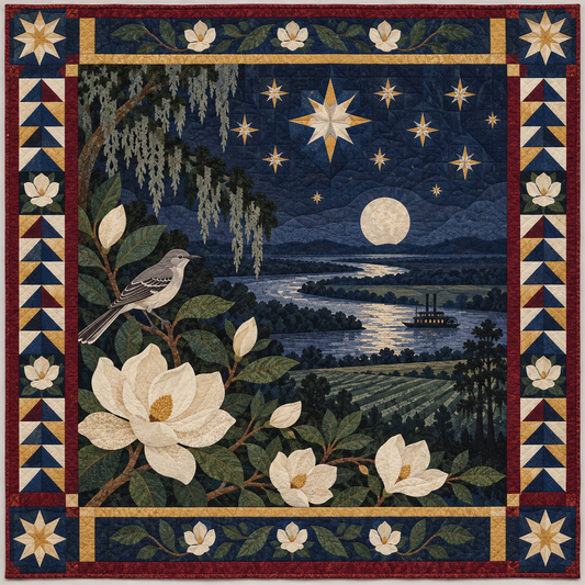 Mississippi Night Garden TD181026645 Quilt Blanket