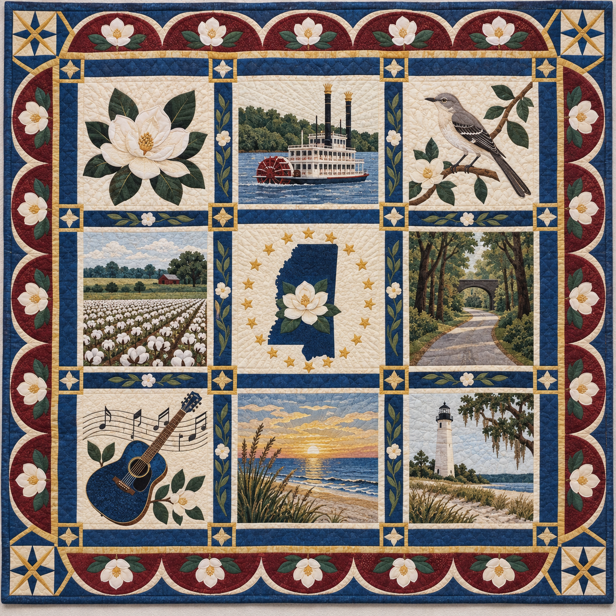 Mississippi Heritage Album TD181026646 Quilt Blanket