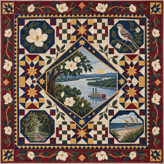 Mississippi Celebration In Cloth TD181026650 Quilt Blanket