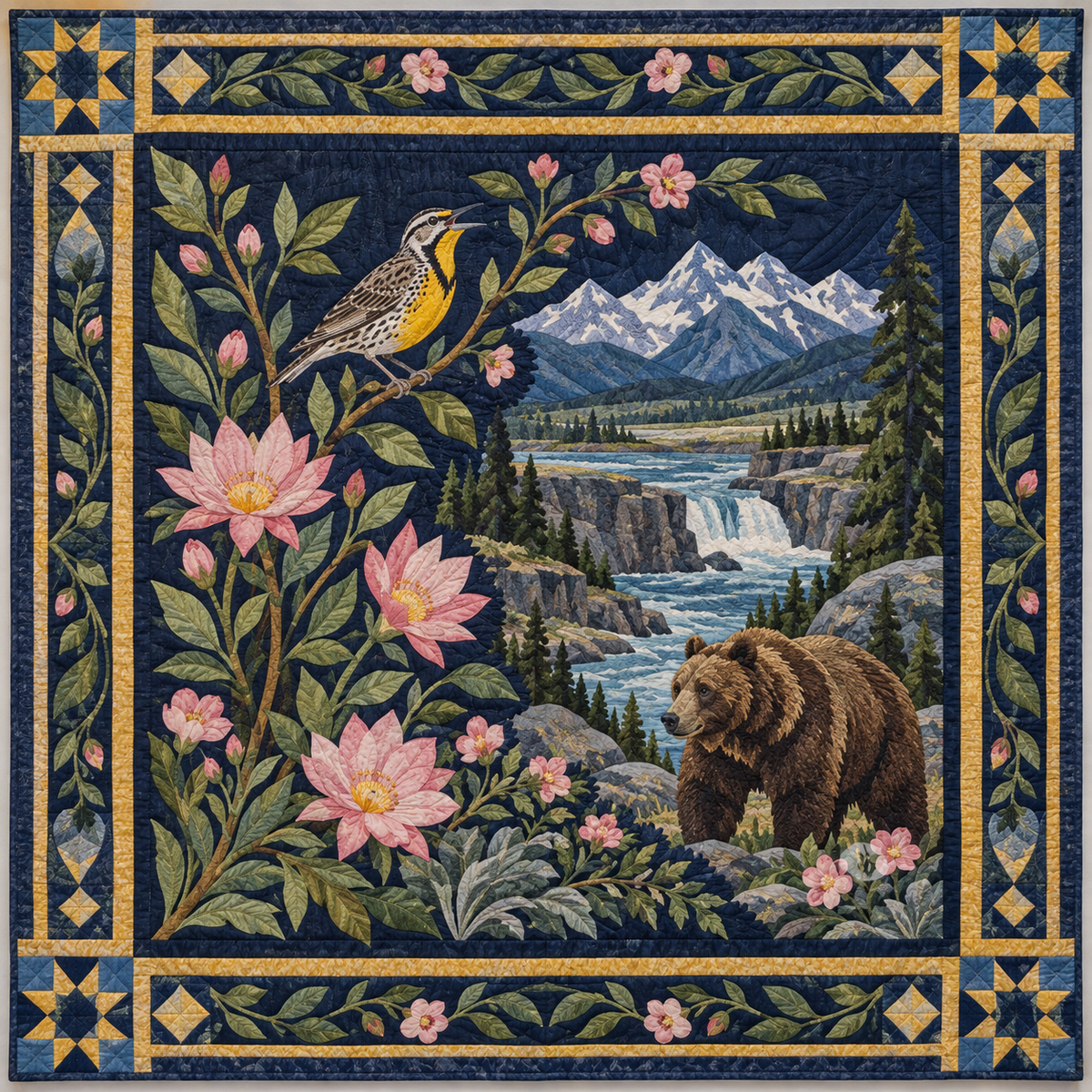 Montana Botanical Heritage TD181026652 Quilt Blanket