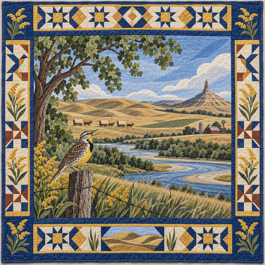 Nebraska Landscape Tapestry TD181026681 Quilt Blanket