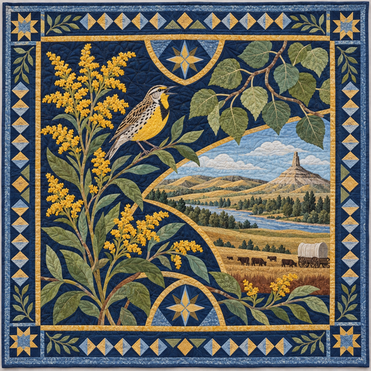 Nebraska Botanical Heritage TD181026682 Quilt Blanket