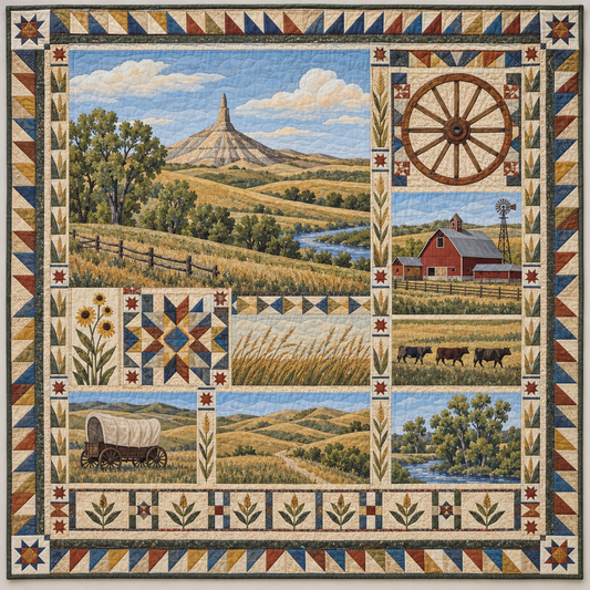 Nebraska Sandhills Passage TD1410261087 Quilt Blanket