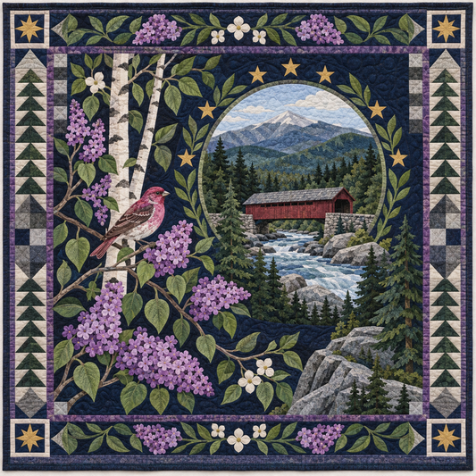 New Hampshire Botanical Heritage TD181026692 Quilt Blanket