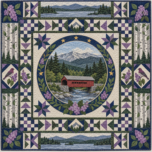New Hampshire Celebration In Cloth TD181026700 Quilt Blanket