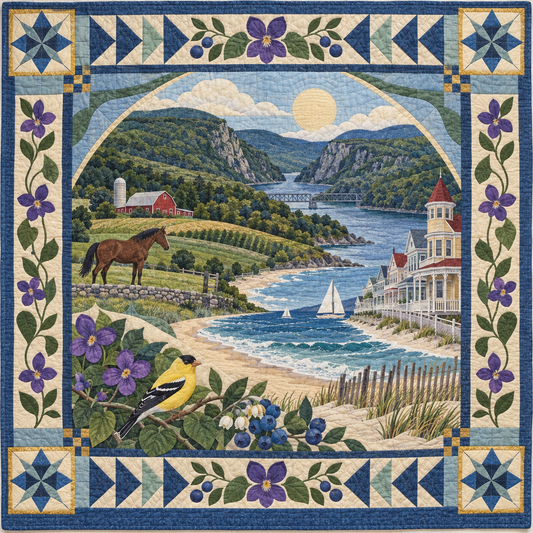 New Jersey Landscape Tapestry TD181026701 Quilt Blanket
