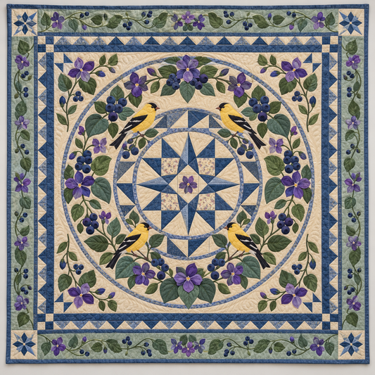 New Jersey Violet Garden State TD1410261092 Quilt Blanket