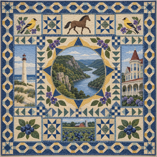 New Jersey Celebration In Cloth TD181026710 Quilt Blanket