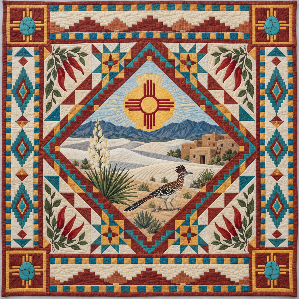 New Mexico Celebration In Cloth TD181026720 Quilt Blanket