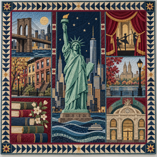 New York City Of Many Stories TD1410261102 Quilt Blanket