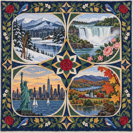 New York Four Seasons TD181026738 Quilt Blanket