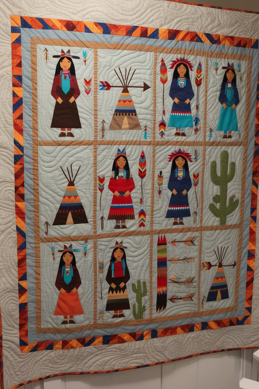 Native American NTA151024121 Quilt Blanket