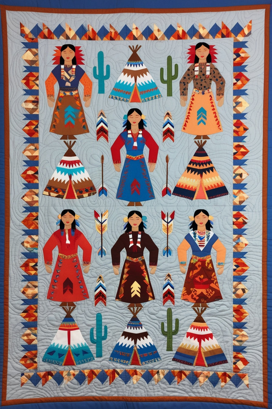 Native American NTA151024127 Quilt Blanket