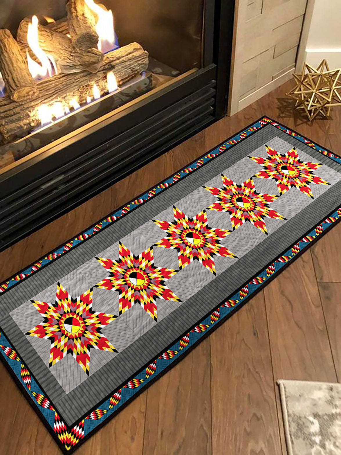 Native American CLM3110240TR Quilted Table Runner