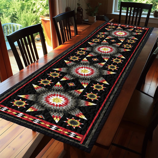 Native American Star TL240501YTR Quilted Table Runner