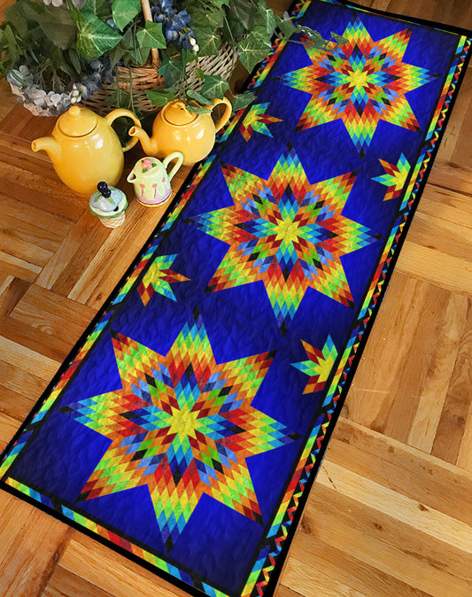 Native American Star TL280505QTR Quilted Table Runner