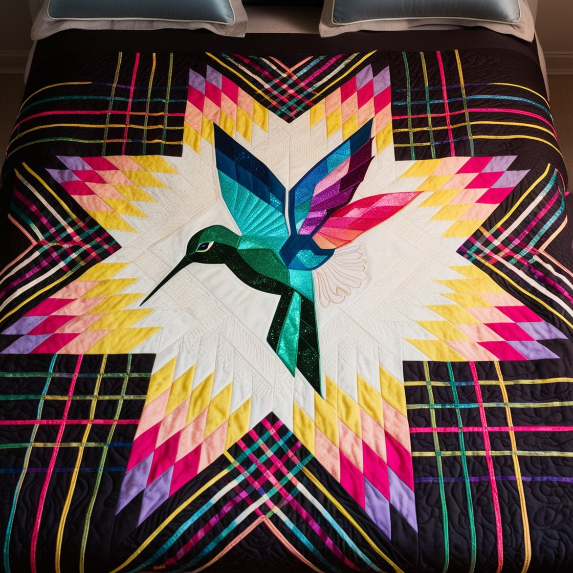 Native Hummingbird TAI121024132 Quilt Blanket