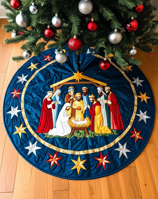 Nativity Scene NTA281024312 Quilted Tree Skirt