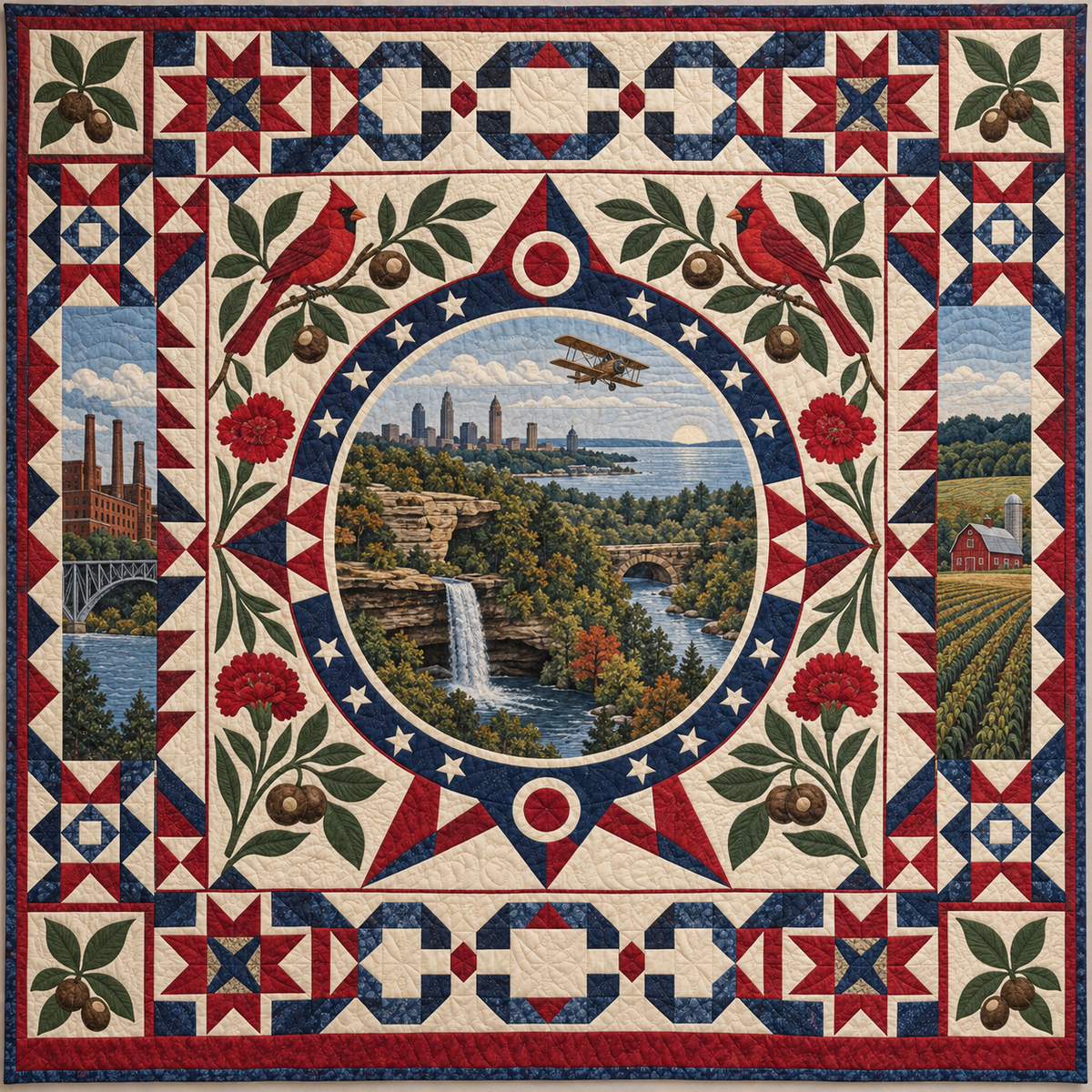 Ohio Celebration In Cloth TD181026750 Quilt Blanket