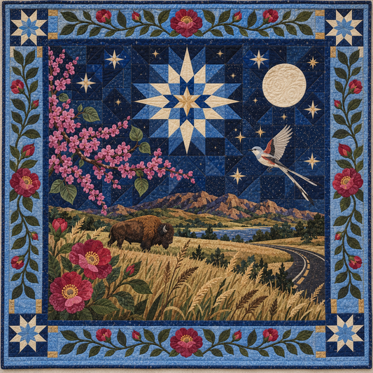 Oklahoma Night Garden TD181026755 Quilt Blanket