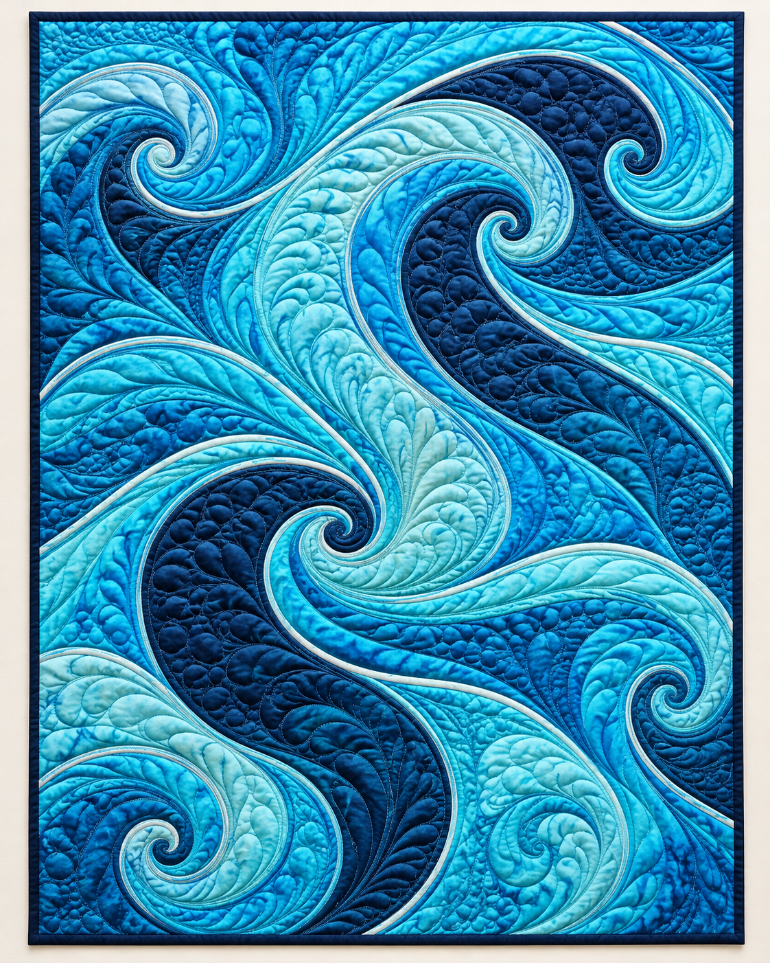 Ocean Curl TD101026349 Quilt Blanket