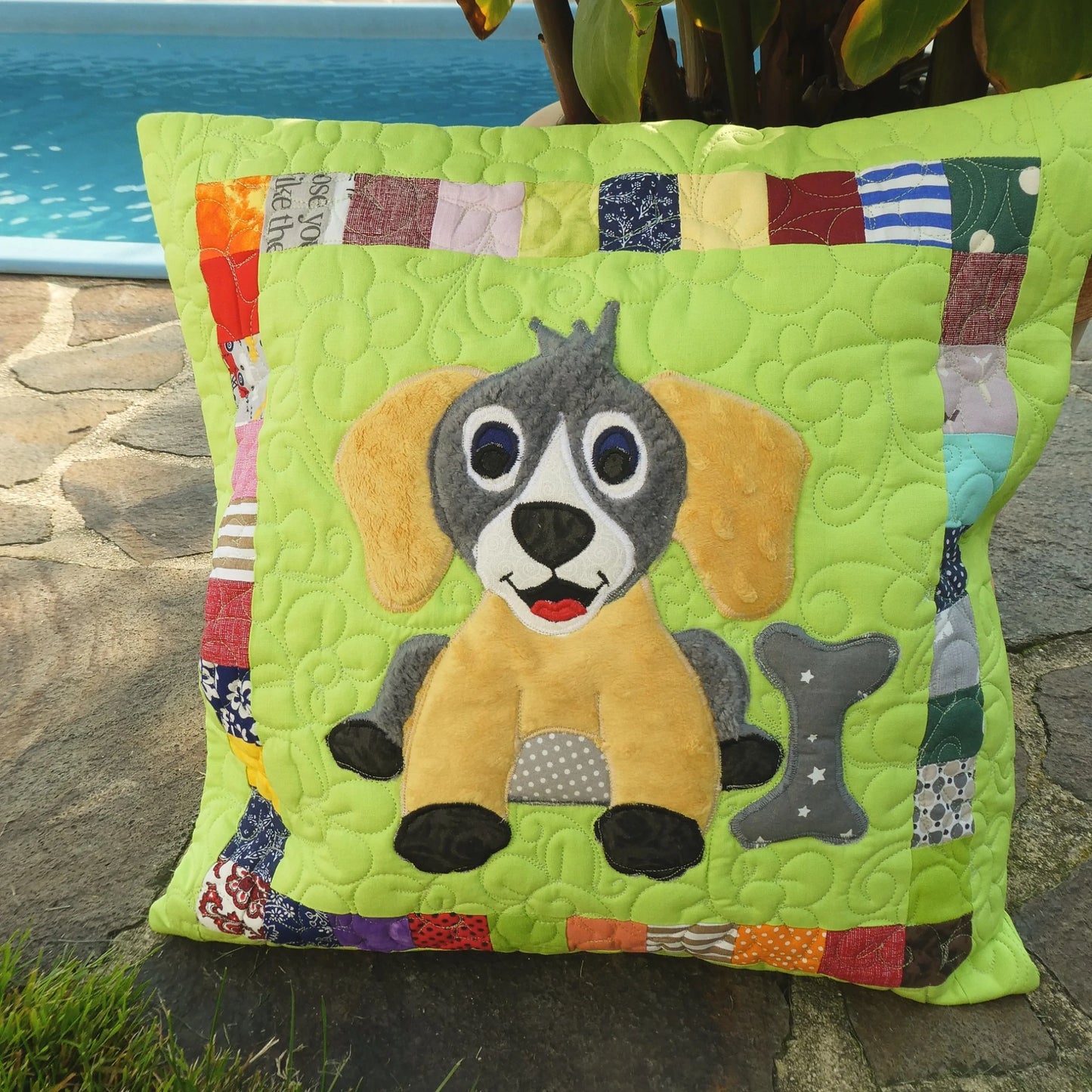 Dog CLA080424204 Quilted Pillow Case