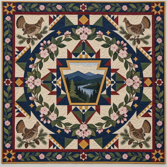 Pennsylvania Keystone Garden TD1410261113 Quilt Blanket
