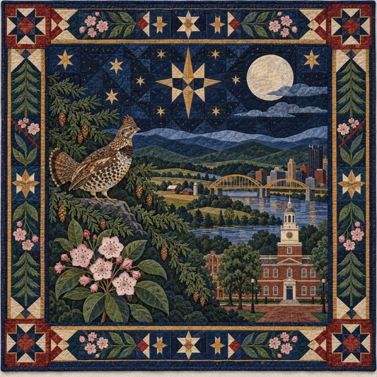 Pennsylvania Night Garden TD181026775 Quilt Blanket
