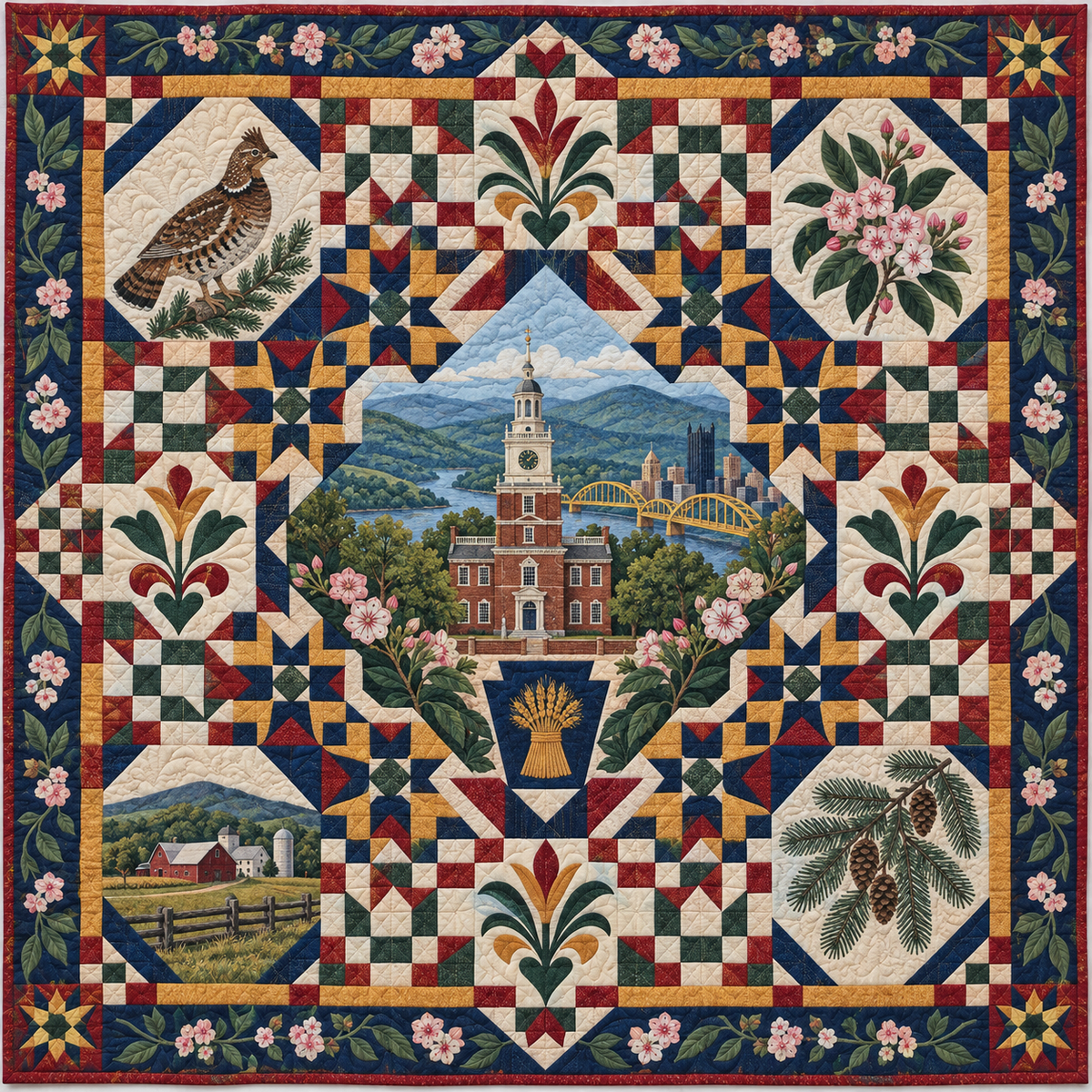 Pennsylvania Celebration In Cloth TD181026780 Quilt Blanket