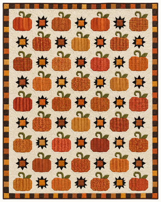 Pumpkins And Autumn Stars TD101026387 Quilt Blanket