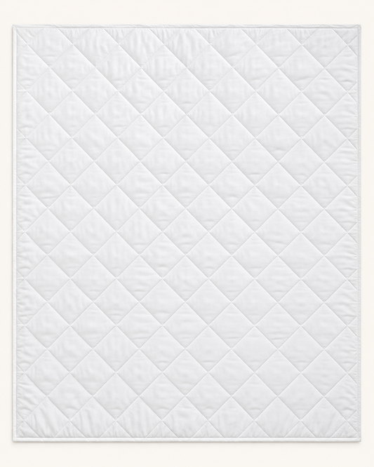 Pure White Simplicity TD101026388 Quilt Blanket