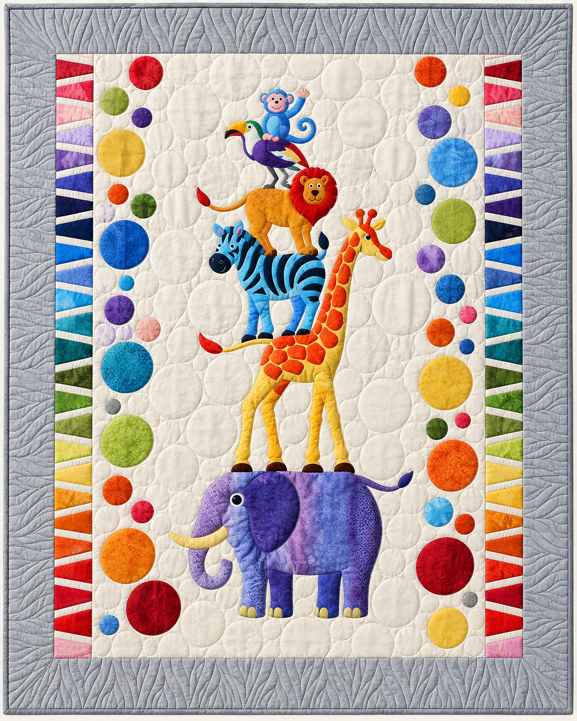 Rainbow Safari Stack TD101026408 Quilt Blanket