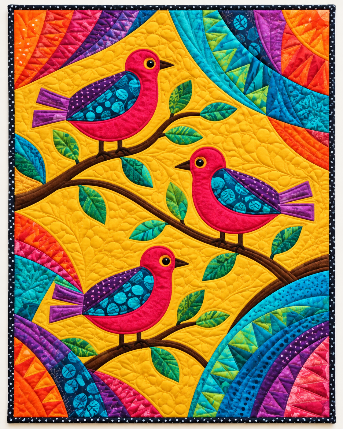 Rainbow Songbird TD101026409 Quilt Blanket