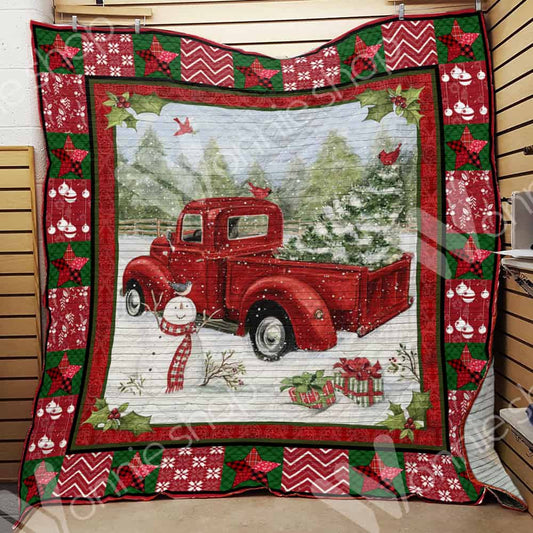 Red Truck Christmas CL15100314MDQ Quilt Blanket