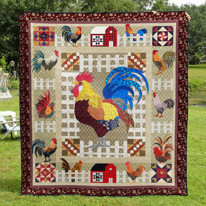 Rooster TL14102301 Quilt Blanket