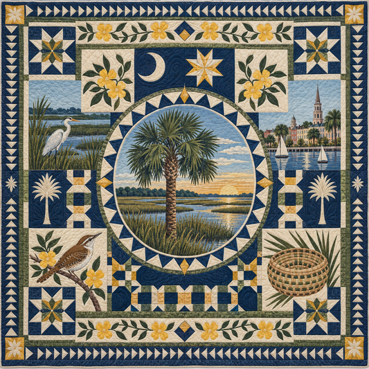 South Carolina Celebration In Cloth TD181026800 Quilt Blanket