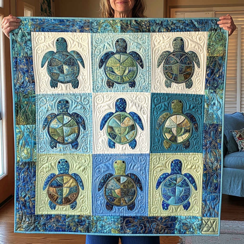 Sea Turtle TAI041124081 Quilt Blanket