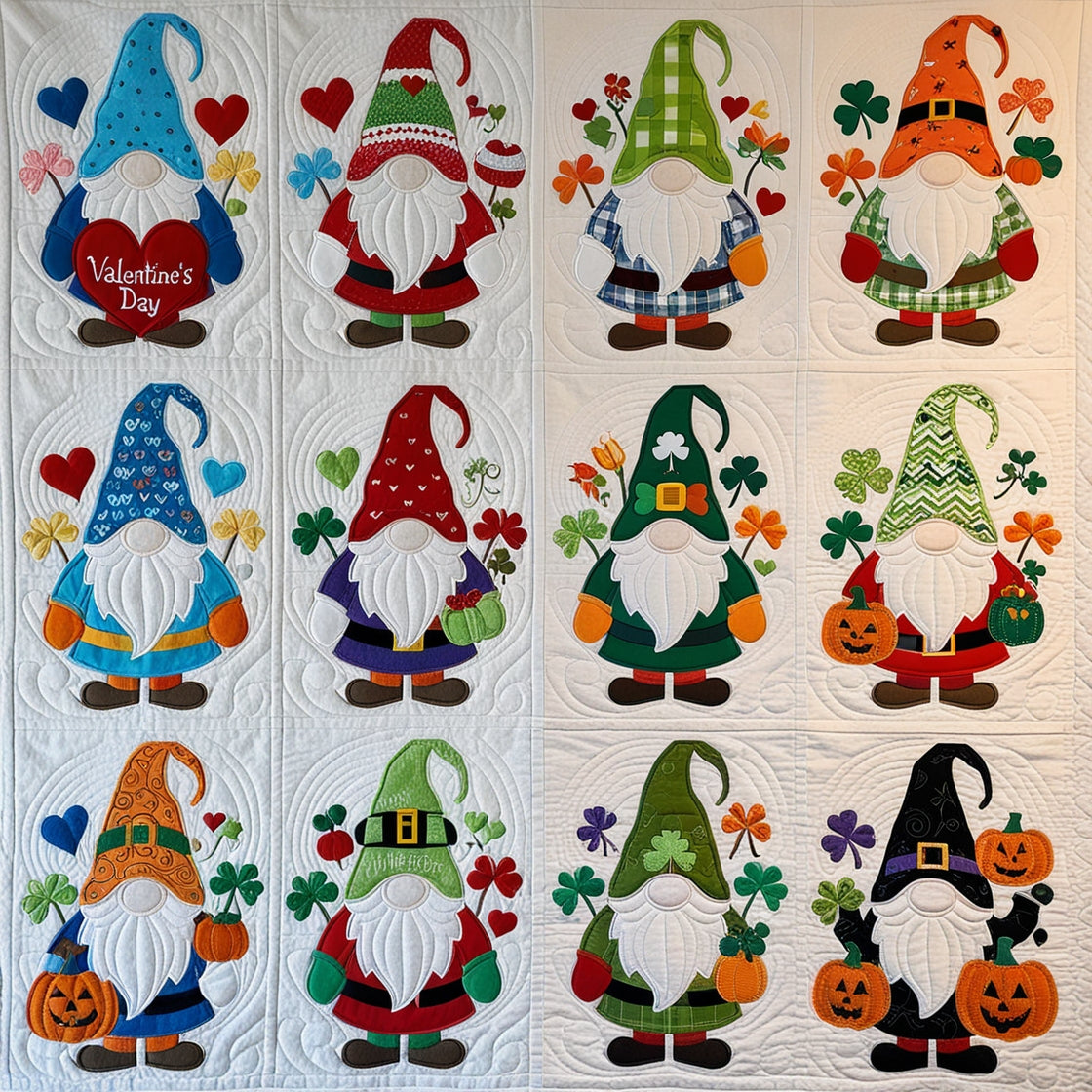 Season Gnomes NTA151024141 Quilt Blanket