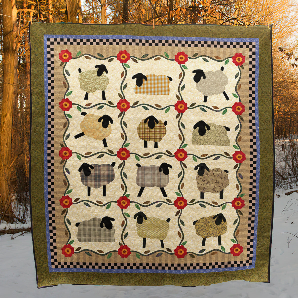 Sheep quilt blanket hot sale