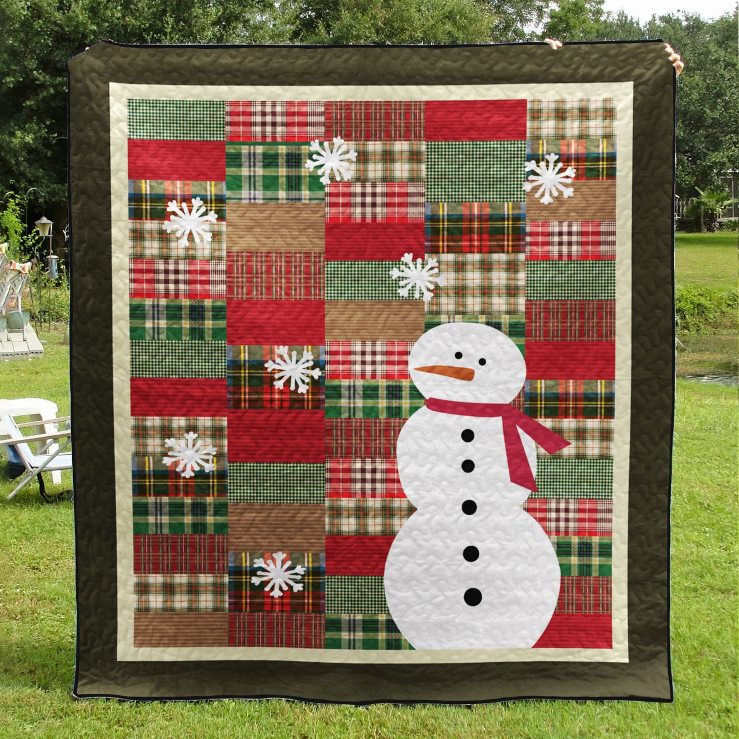 Snowman Christmas CLM0910174 Art Quilt